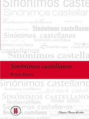 cover image of Sinónimos castellanos